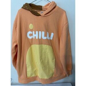 BLUEY CHILLI MOM CODPLSY PULLOVER HOODIE LARGE